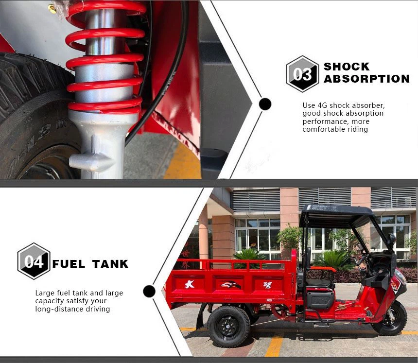Powerful closed 110cc petrol engine used motor tricycle