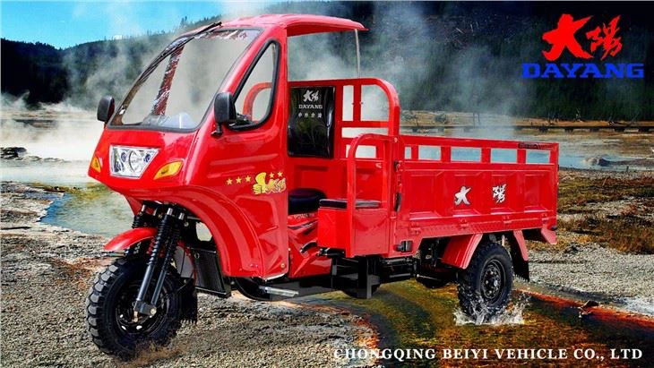 4 Stroke Three Wheel Cargo Motorcycle red