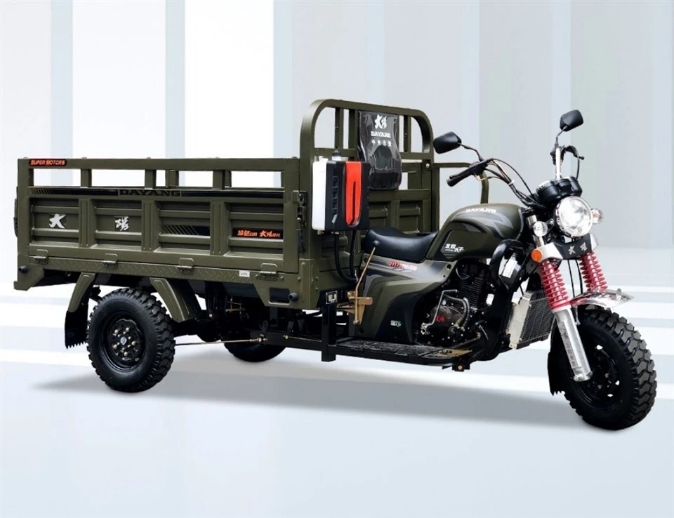 La velocidad de 200 cc y la capacidad de carga coexisten en una motocicleta de tres ruedas