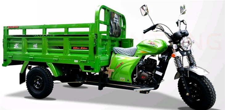 Green Three Wheel Cargo Motorcycle 150cc Auto Cargo Loader
